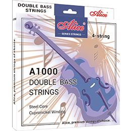 A1000 Double Bass String Set, Steel Core, Cupronickel Winding