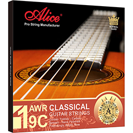 AWR19CJ Classical Guitar String Set，Golden Carbon, Silver Plated Copper Winding, Multi-layer Nano Coationg