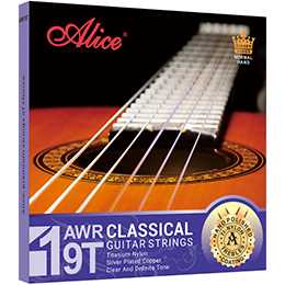 AC132 Classical Guitar String Set, Clear Nylon Plain String, Silver Plated Copper Winding, Anti-Rust Coating