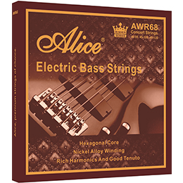 AWR68 Electric Bass String Set, Nickel Plated Alloy Winding