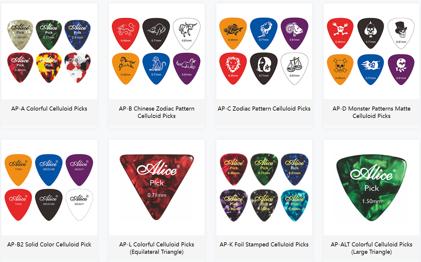 Celluloid Guitar Picks